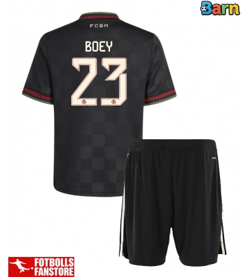 Bayern Munich Sacha Boey #23 Tredje Tröja Barn 2025-26 Kortärmad (+ Korta byxor)